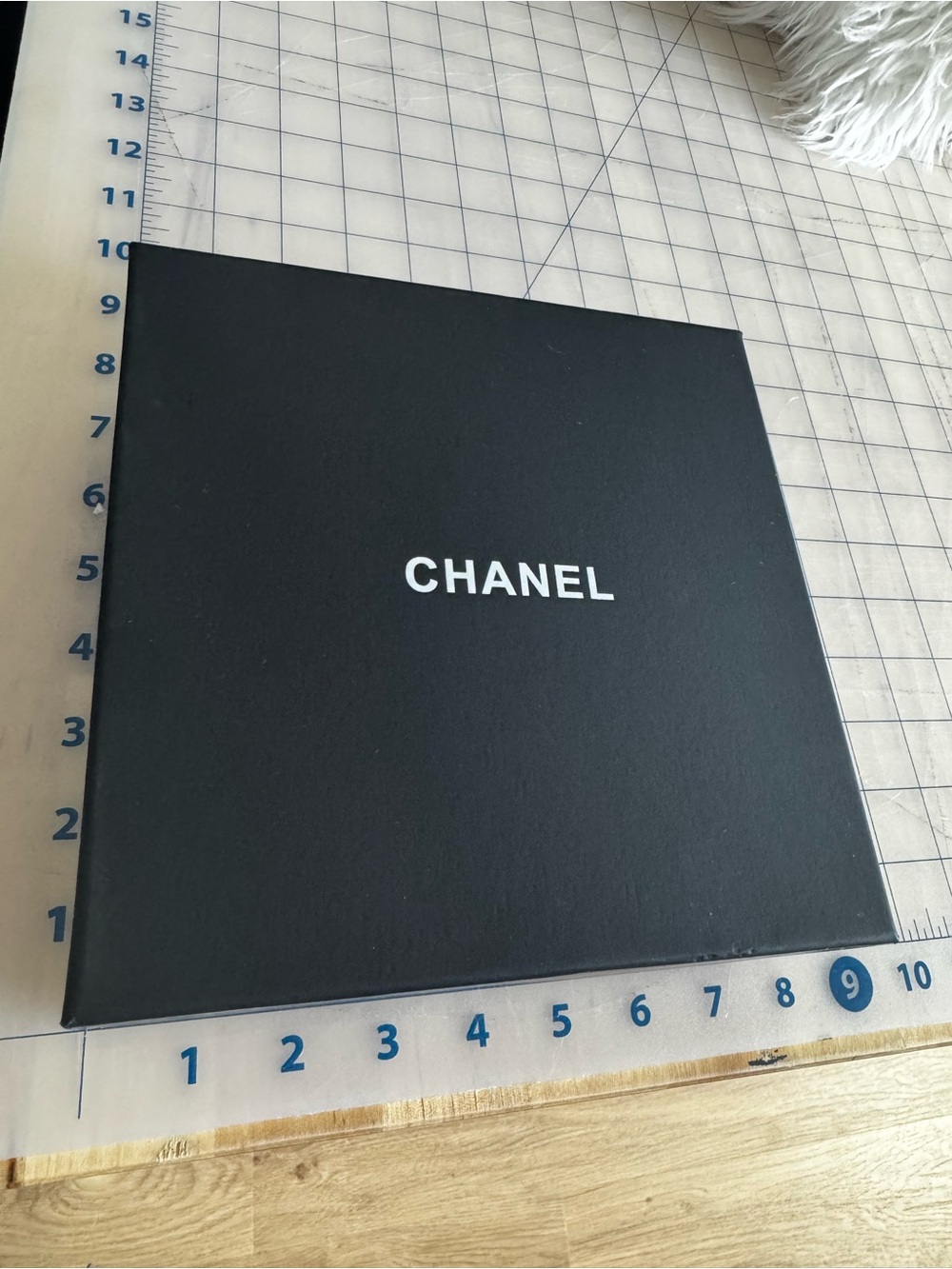 CHANEL Black Box with White Logo